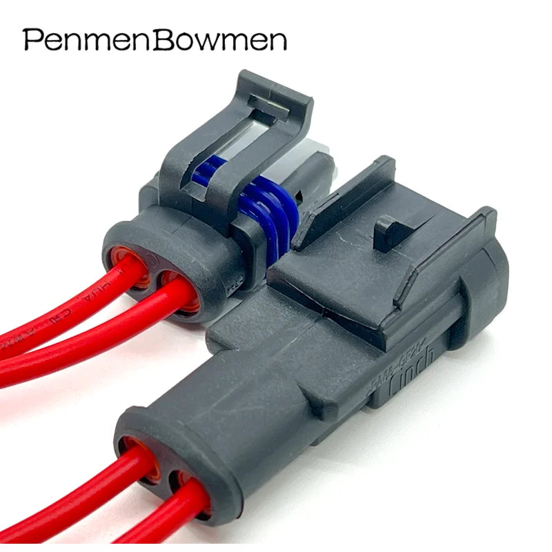 1 Set 2 Pin 2.8mm Car Oil Injector Electrical Cable Connectors Waterproof Female Male Wire Harness Plug 47000EV2M