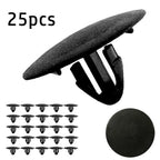 25 Pcs Car Hood Insulation Retainer Black Plastic Clips Fastener For Toyota 90467 09050 Rivet Retainer Car Parts