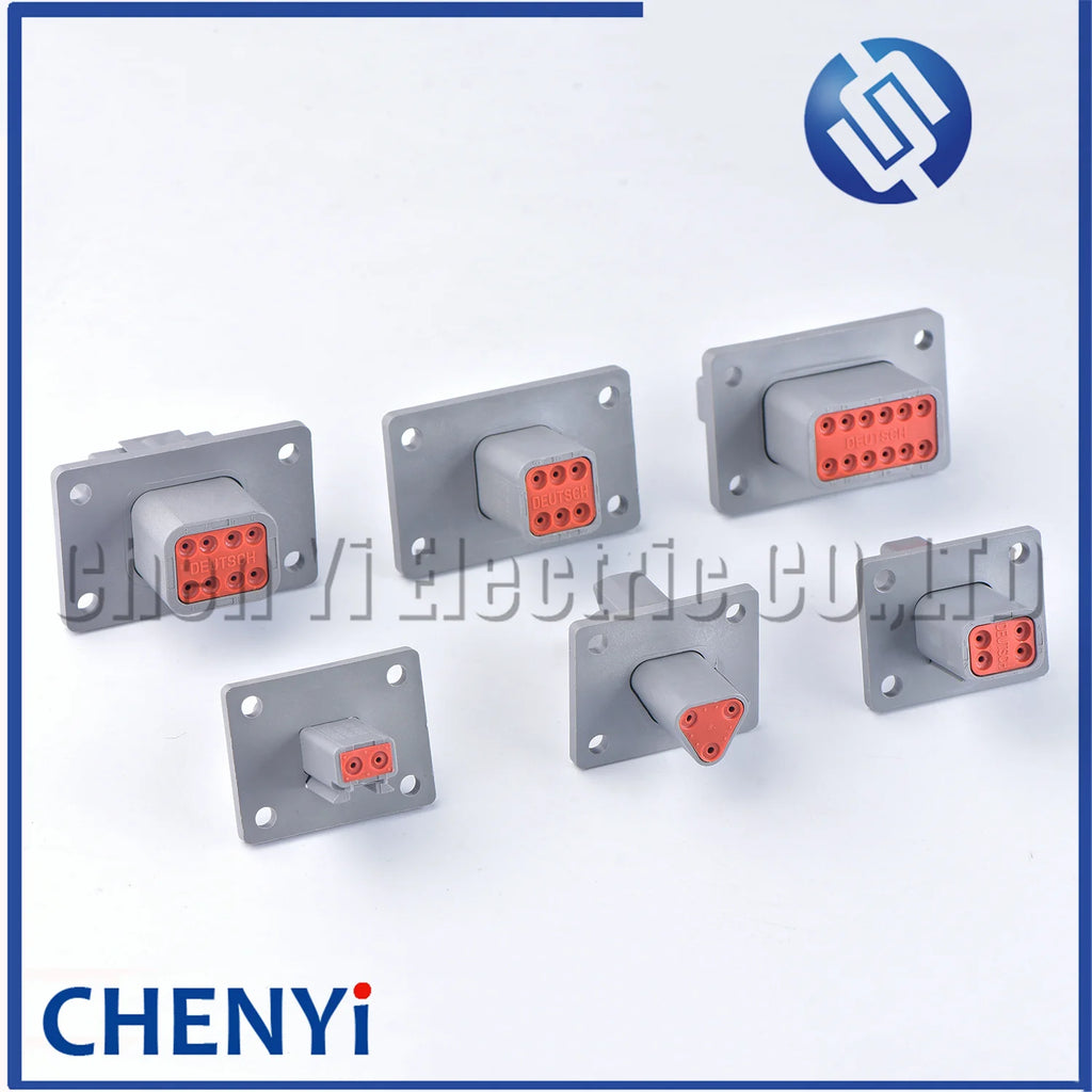 Connector With Fixed Flange Plug DT04-2P-L012 DT04-4P-L012 DT04-6P-L012 DT04-8P-L012 DT04-12P-L012 DT06-2S For Deutsch