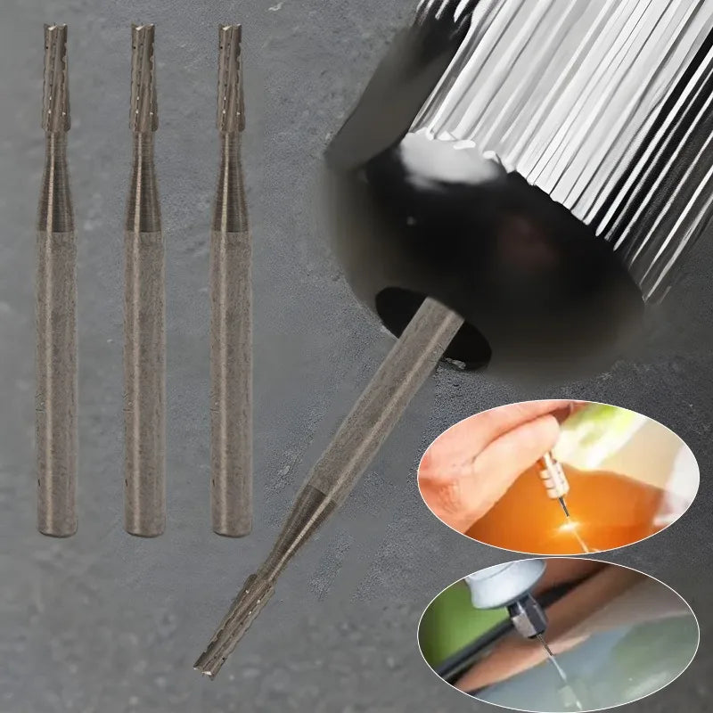 1-5pcs Car Windshield Repair Drill Bit Glass Drill Bit Easy To Install Durable Tungsten Steel Drill Bit 1mm Car Rapairing Parts