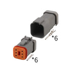 DT04-6P-E005 DT06-6S-E005 Deutsch connector for LED spot light day running light excavator wire harness plug