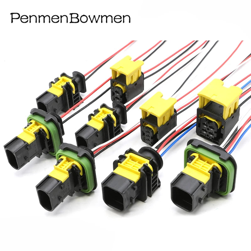 1 Set 2 3 4 Pin Auto New Energy Urea Electrical Cable Connectors Female Male Wire Harness Plug 2-1418448-2 1703818 1-1703839-1