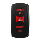 1 PC Winch IN OUT  Switch LED Rocker UTV Truck Boat 7 Pin  Switch Boat-shaped Switch For  Car Marine Truck Camper  Accessorie