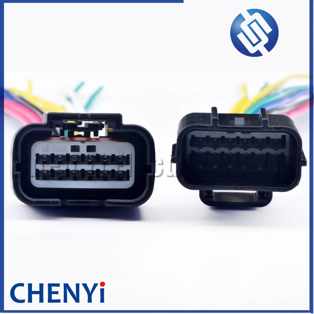 12 Pin Auto Waterproof connector Front and rear bumper radar Harness Plug 7283-4038-30 7282-4038-30 For Honda Civic Elison