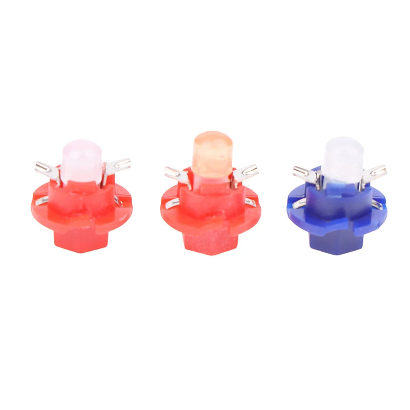 B8.4D BX8.4D Instrument Panel DC 12V Indicator Lamp Light Vehicle White Blue Green 10PCS B8.4 LED Car Cob Dash Board Bulb