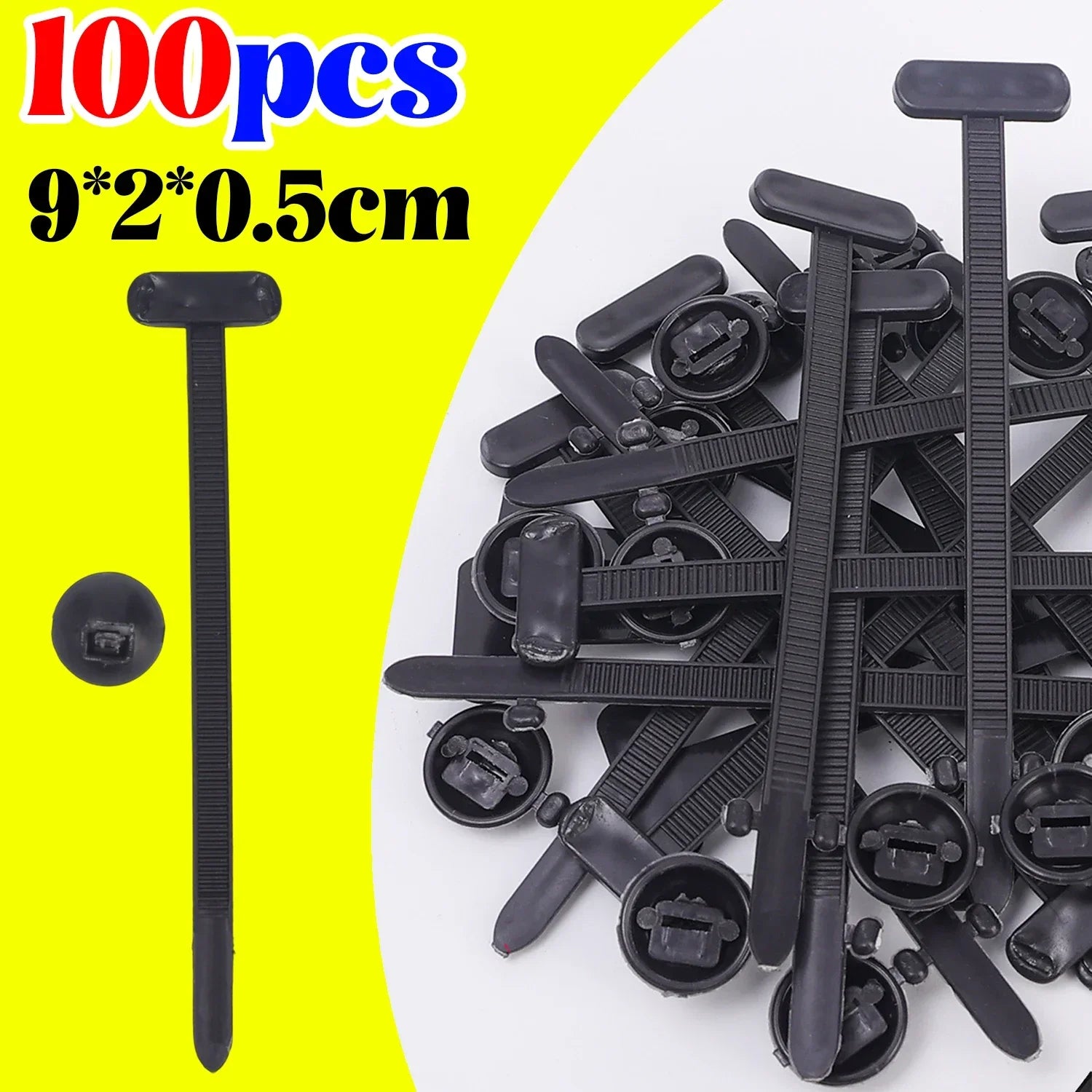 Nylon Cable Tie Buckle Auto Fastener Screw Self-Locking Zip Ties Car Trunk Engine Guard Panel Wire Management Strap Fixed Tools