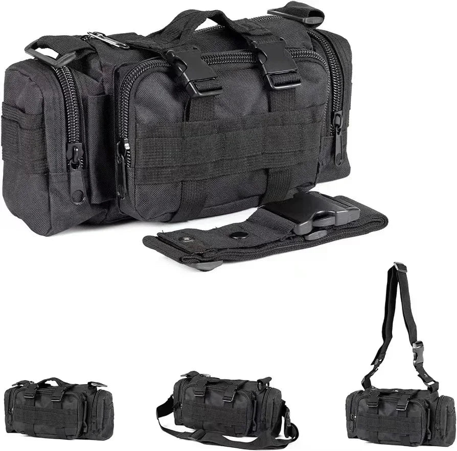 6pcs/set Universal Car Backrest Wall Hang Seat Back Storage Bag Organize Molle Panel with 5 Detachable Pouch,Outdoor Campe Hike