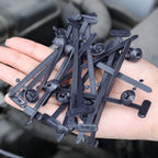 Nylon Cable Tie Buckle Universal Car Fender Trunk Engine Guard Panel Wire Management Secure Auto Fastener Screw Replacement Clip