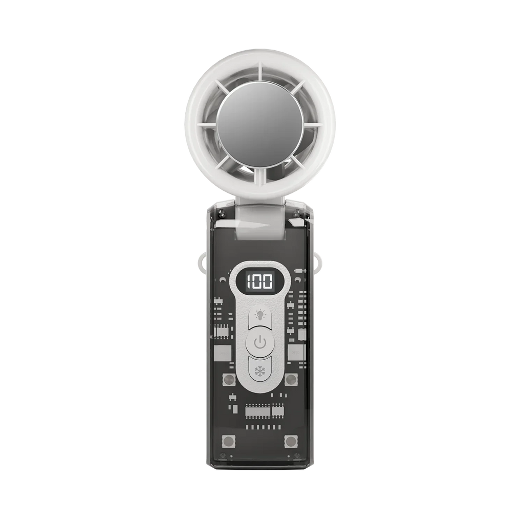 Car Portable Handheld Turbo Fan Rechargeable Mini Fans Ice Cooling LED Digital Display For Travel Office Outdoor Amagi