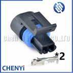 2 Pin Auto waterproof connector Engine Coolant Temperature Sensor plug 12162195 12162193 15326388 For GM Buick Chevrolet CUMMINS