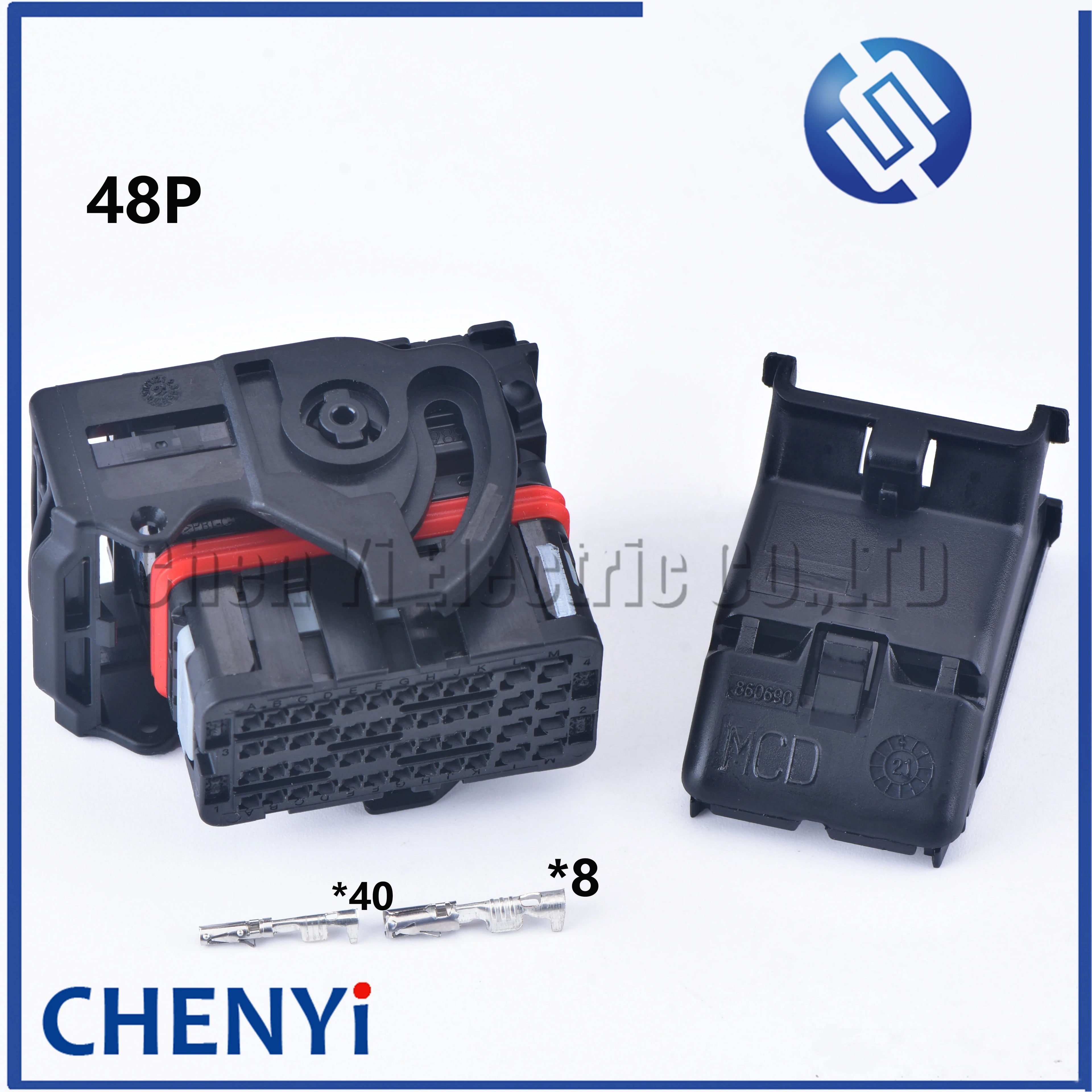 48 Pin way CMC Receptacle Left Wire Output ECU plug automotive central contral system wire harness Connectors 643201311