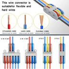 SPL2/3/4/5 Quick Wiring Terminal, PCT Parallel Wire Connector Junction Box, 1‑in 2/3/4/5‑Out Splitter for Lamp/Lighting