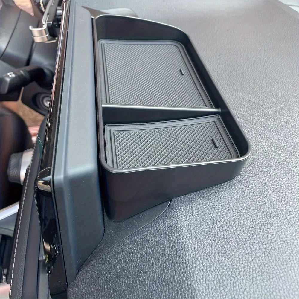 Car Dashboard Tray Box Center Console Display Storage Box Hidden Tray Behind Screen Organizer Sundries Tray Accessories Amagi
