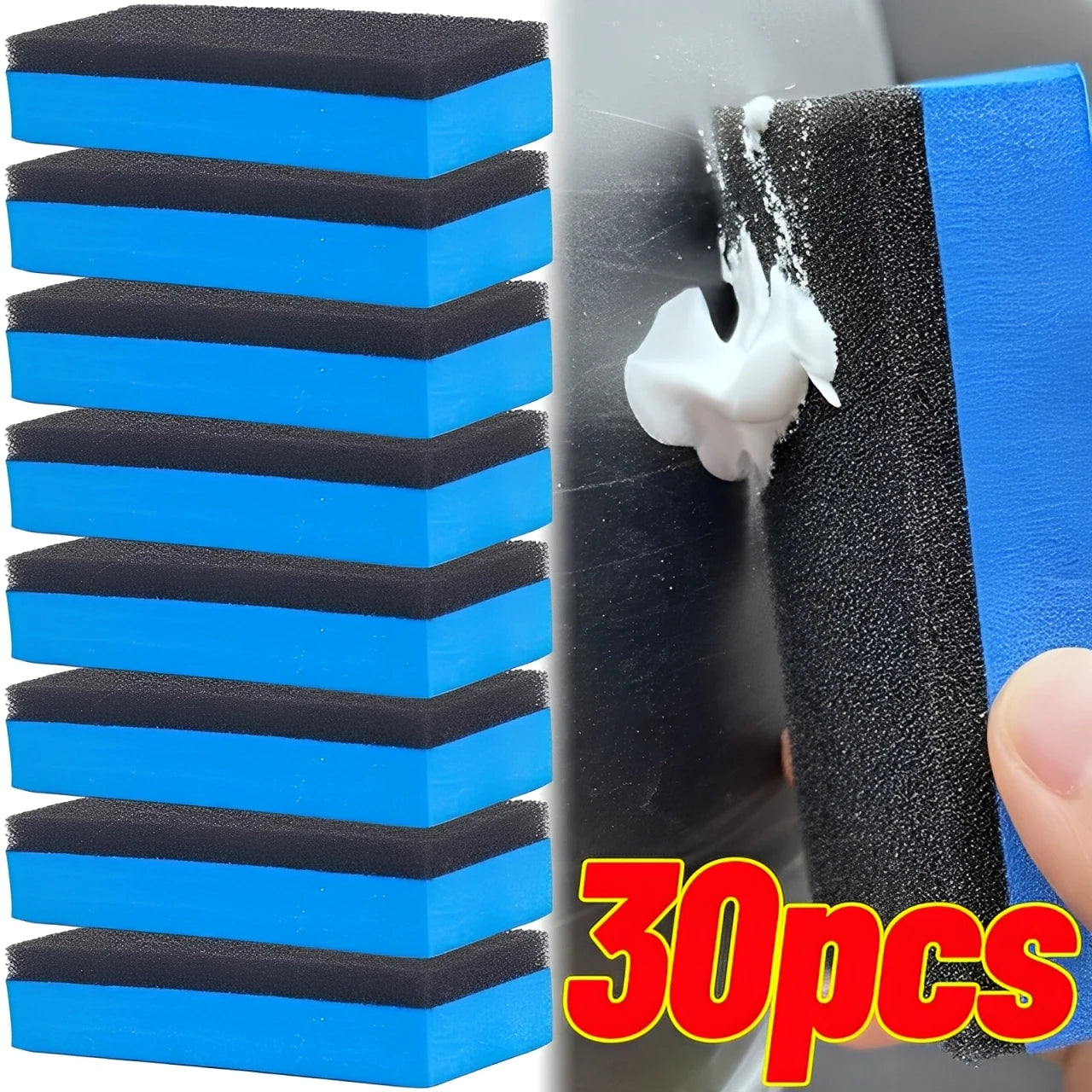 30/1pcs Glass Nano Applicator Pads Polish Wax Ceramic Coating Sponges Brushes Cleaning Tool Car Polishing Coating Sponge Brush