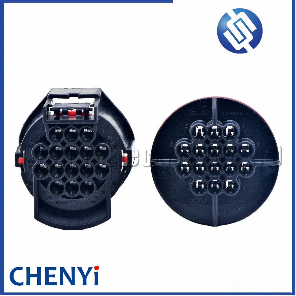 16 Pin waterproof connector Car headlight plug 7283-3445-30 7282-3445-30 For Jaguar Land Rover Freelander Discovery