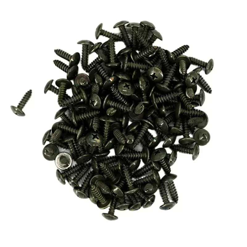Mixed Car Motorcycles Metal 100/10pcs Screw Tapping Fastener U-Type with Screw Anti-rust Protection Clip Buckle Iron Sheet Amagi