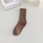 Autumn Winter Thicken Warm Wool Cashmere Thermal Long Crew Stockings Women Home Sleeping Solid Color Women Hot Tubing Socks Amag