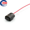 2 Pin Way Automobile Fog Lights Wiring Cable Connector With Wires Car Horn Sealed Sockets 1-968642-1 1-968643-1