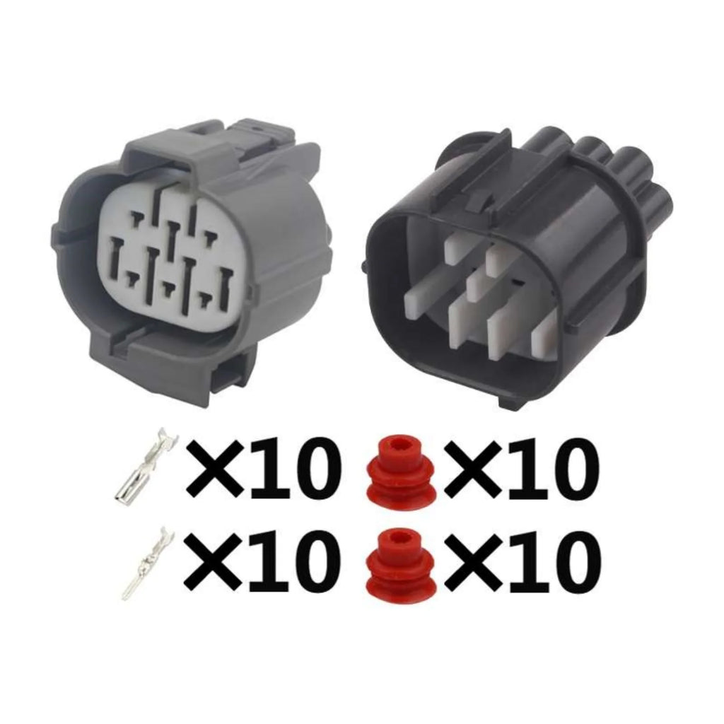 10 PIN Auto DC Connector Waterproof 2mm Series Male Female Connector Wiring Harness 6181-0076 6189-0135 With Terminal