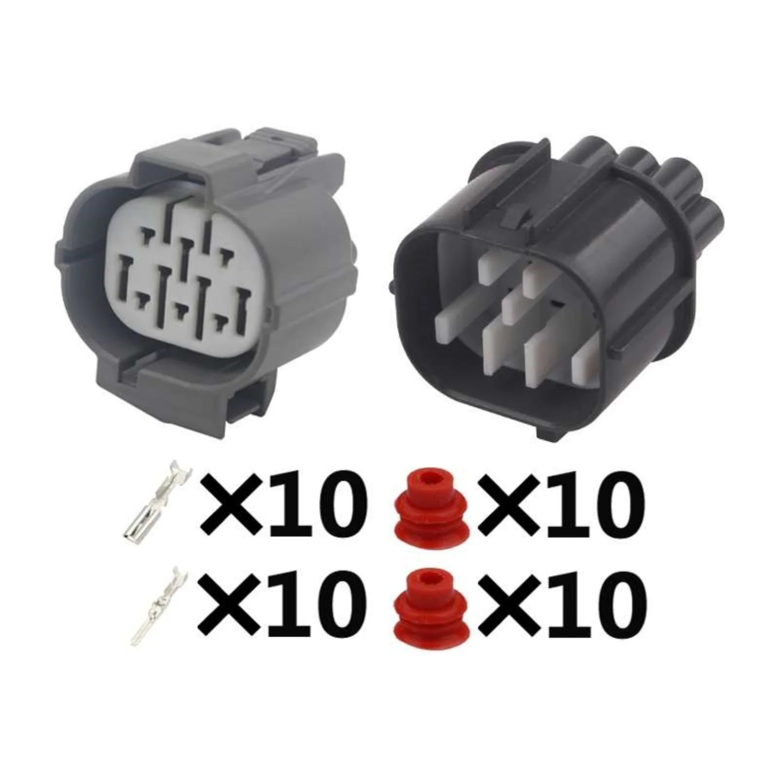 10 PIN Auto DC Connector Waterproof 2mm Series Male Female Connector Wiring Harness 6181-0076 6189-0135 With Terminal