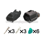 3 Pin Connector Waterproof 1.2mm Male Female Connector Auto EVO Camshaft Cable Socket For Hyundai Kia 7182-8730-30 7283-8730-30
