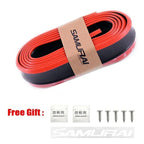 Car Front Bumper Protection Tool Carbon Fiber Strong Adhesive Rubber Universal Front Edge Anti-scratch Protector Amagi