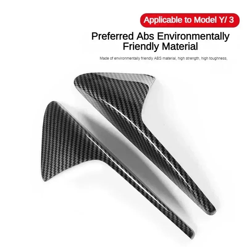 imitate Carbon Fiber For Tesla 2021 2022 2023 Model Y 3 Fender Side Camera Protective Cover Glossy Matte Color Amagi