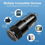 66W USB Car Charger Fast Charging Type C Chargers PD QC 3.0 Phone Charger in For IPhone 15 Pro Max Xiaomi Huawei Samsung Amagi