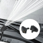 2Pcs Car Front Windshield Wiper Nozzle Car Fan-shaped Mist Windscreen Washer Water Spray Jets Nozzles Accessories
