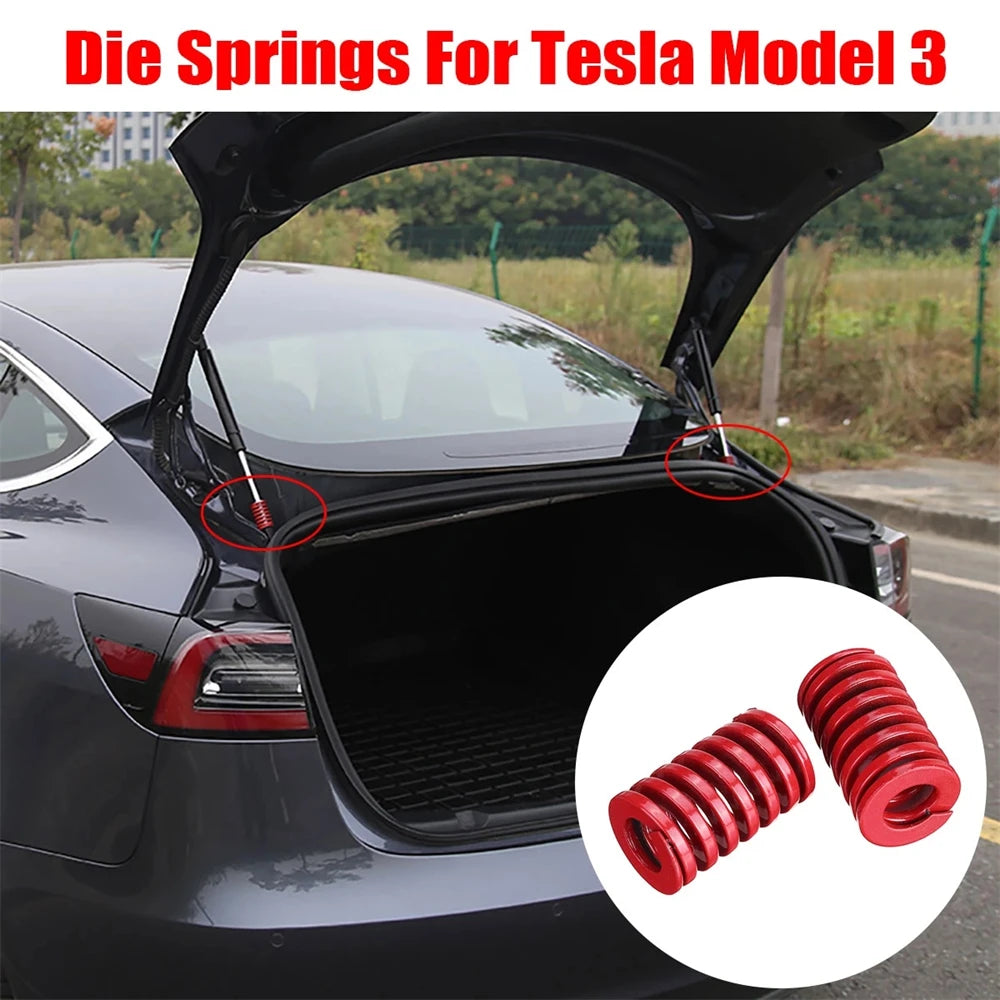 2Pcs 25mm OD Die Spring For Rear Trunk Tailgate Strut Support  Lift Bars Tool For Tesla Model 3 Die Springs Car Accessories