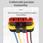 AMP 5-PIN Waterproof 1.8mm Male Female Connectors Plug Wire 18 AWG Harness For Car Motorcycle 282107-1 282089-1