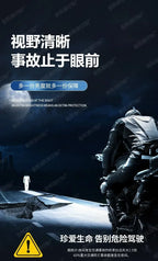 Motorcycle LED Spotlight White Red Blue Flashing Strobe Light High Low Beam DRL External Headlight With Bracket Amagi