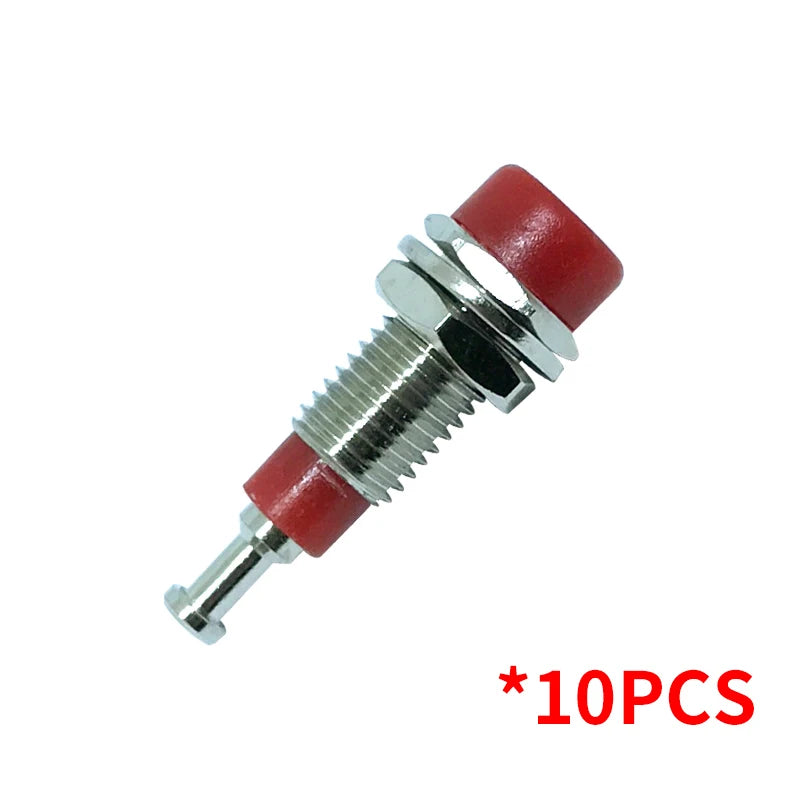 20/50/100PCS 2mm Banana Female Socket Jack with Insulated Copper Wiring Terminal—Ideal for Panel Testing and Speaker Connections