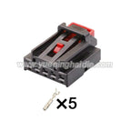 5Pin Connector Unsealed 1.5mm Male Female Connector Automobile Wire Harness Cable Plug For Golf 5G0972715 5K0972705