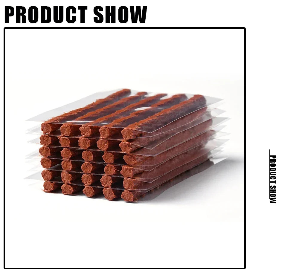 Tire Repair Tool Kit with Rubber Strips Tubeless Tyre Puncture Studding Plug Set Motorcycle Bike Truck Repair Accessories Amagi