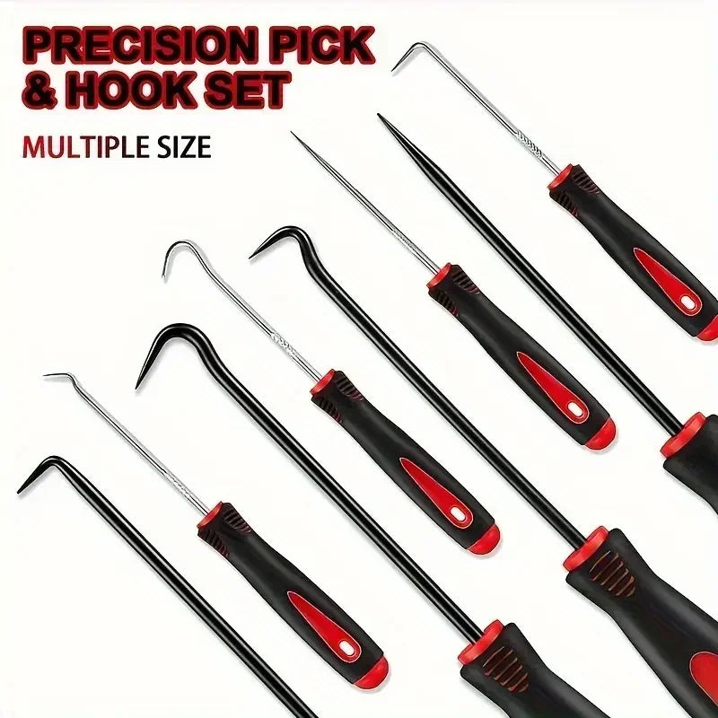 11Pcs Oil Seal O-Ring Gasket Remover Hand Tools with Bag Car Auto Pick Hook Puller Remover Tire Stone Cleaning Maintenance Amagi