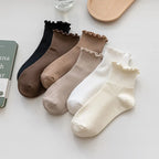 Socks Women's Mid-tude Autumn Fashion Ins Wooden Ear Socks Japanese Pile Pile Socks Preppy Sweet Socks For Women Amagi