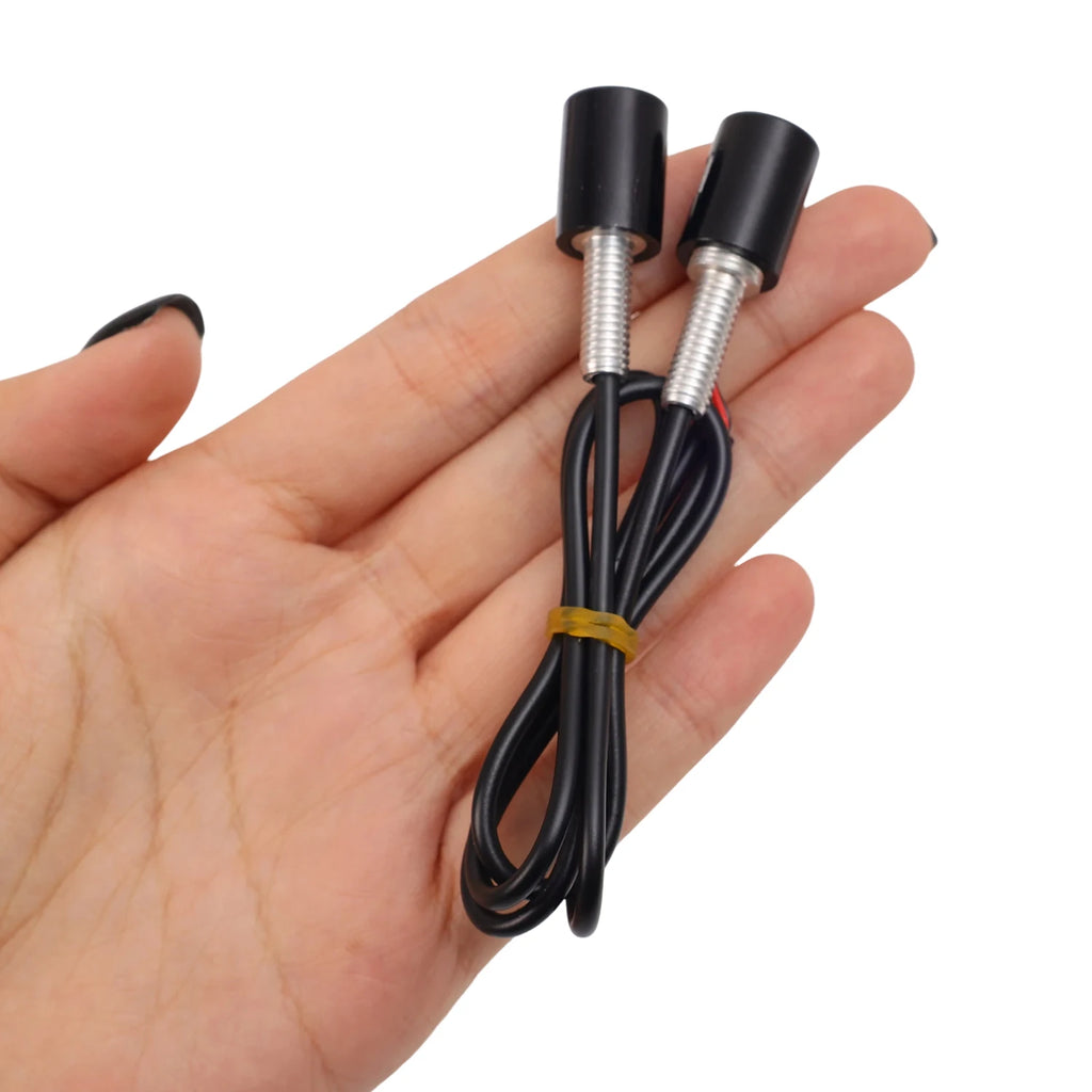 Mini Turn Signal Eagle Eye Shape Tail Rear Light Brake Fog Lamp Bulb Motorcycle Signal Lamp LED License Plate Light Accessories