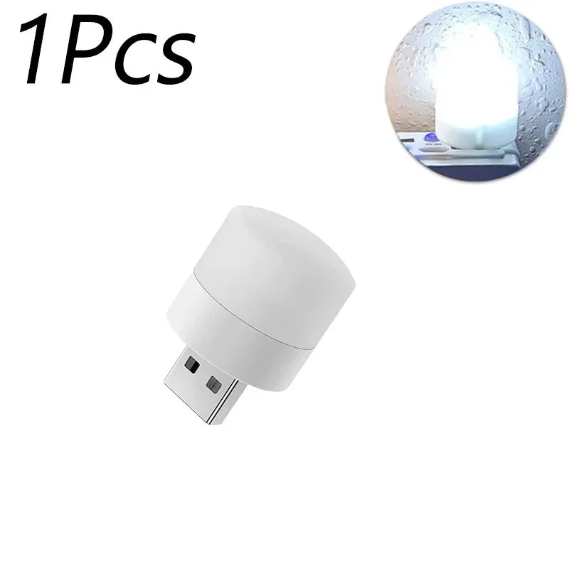 USB Night Light Portable LED Plug Lamp 1- 20pcs Warm White Eye Protection Reading LIght Lamp 5V 1W USB Plug Night Lights