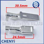 20 Pcs 7.8 mm Brass tin-plating Crimp Terminal Connector Pins Contacts DJ625-7.8*0.8C 8242-4068 G243 DJ615-7.8 8232-4238 G242