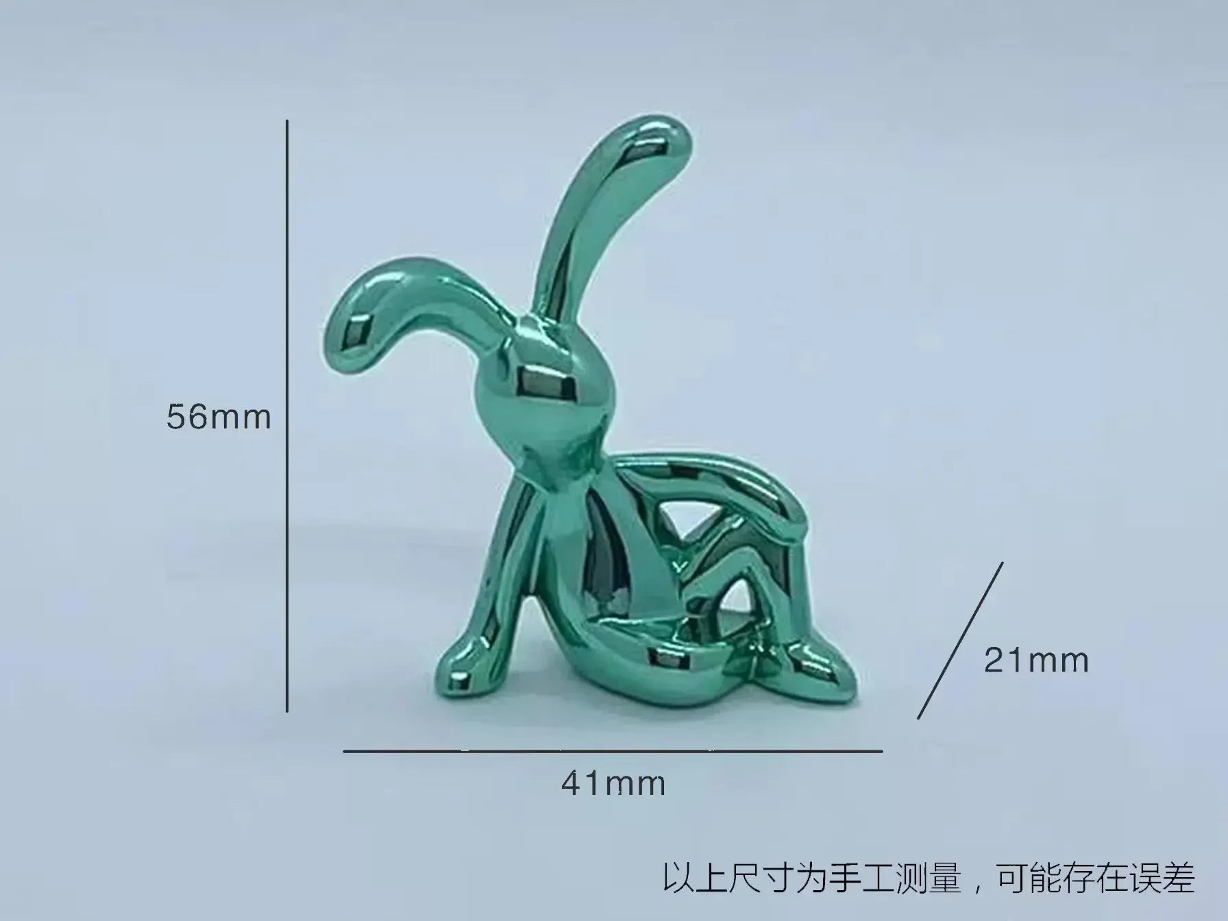 Rabbit Figurine Long-Eared Rabbit Statue Home Office Desktop Decoration Car Central Control Easter Bunny Art Ornaments Amagi