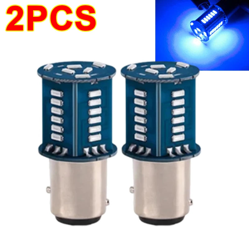 1/4pcs 1157 Strobe Brake Light Streamer BAY15D P21/5W DRL Reversing Parking Turn Signal Stop Tail Lamp for Auto Motorcycle