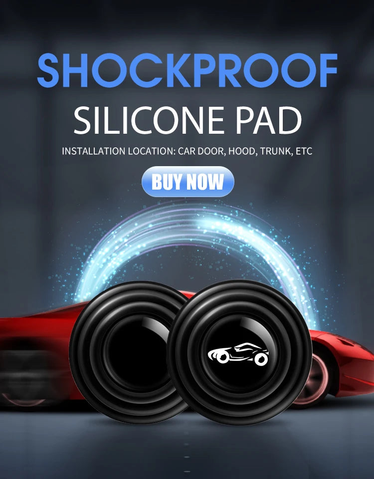 Car Door Anti-Collision Silicone Pads Shock Absorber Gasket Anti-shock Protection Soundproof Silent Buffer Stickers Accessories