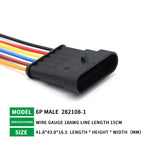 5/20/100 Sets HID 1/2/3/4/5/6 Pin Waterproof Auto Connector Kit with 15CM 18AWG Wire for Car/Truck Harness Wiring