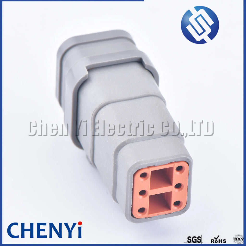 6 Pin DTM Auto Waterproof Wire Connector Grey Socket Plug DTM06-6S-E007 DTM06-6S DTM04-6P ATM06-6S ATM04-6P For Deutsch