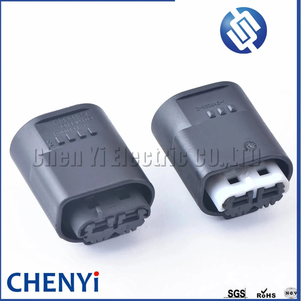 2 Pin Auto waterproof connector snail horn harness plug fog lamp connector 1-968642-1 1968643-1