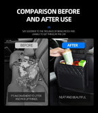 2/1pcs Multifunction Car Seat Hanging PU Leather Storage Bag Organizer Rear Seat Hanging Pouch Tissue Box Trash Dustb Accessorie