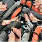 Car Clamp Fastener Screw Replacement Automotive Cable Tie Buckle Wire Management Fender Trunk Engine Skid Plate Tools 10pcs