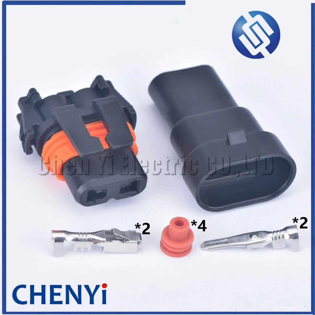 5 sets 2 pin male or female waterproof AC Power Wiring Harness Connector car lamp connector automotive For HID Xenon plug DJ9005