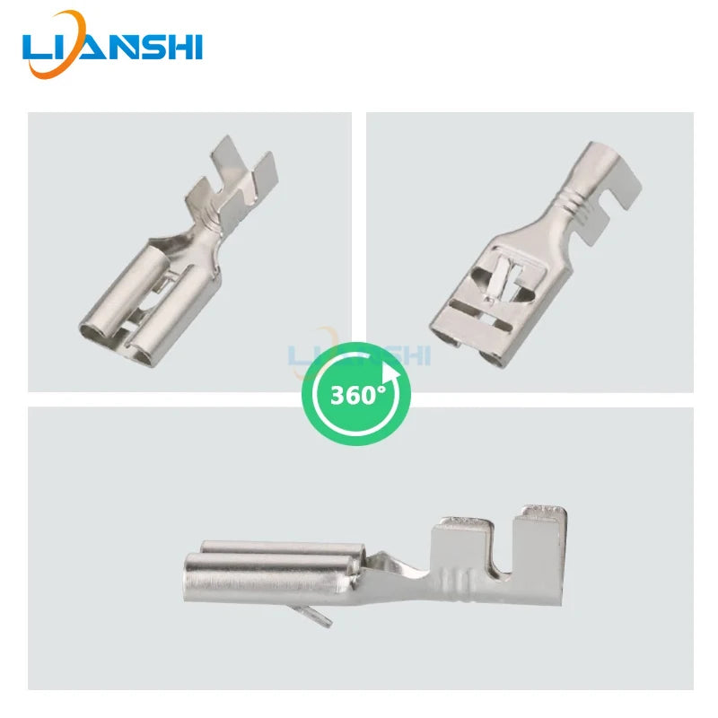 100pcs 9.5 spring plug terminals Automotive high-current terminal plug DJ621-E9.5×1.2C